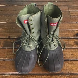 Native Shoes rubber boots- unisex- women’s 7